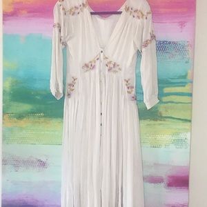 Free People Tan Maxi Dress